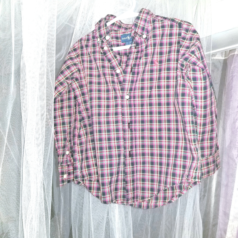Sale. Ralph Lauren Toddler Boys Plaid Cotton Shirt